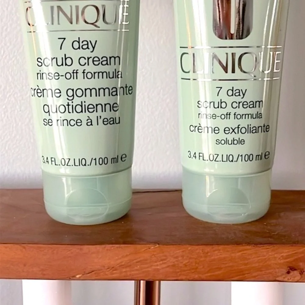 Brand New Set of 2 Clinique 7 Day Scrub Cream Rinse-Off Formula Exfoliant Polish